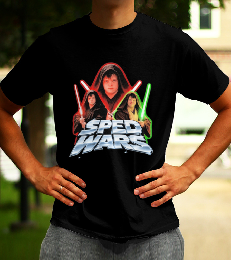 SPED WARS Lightsaber Down Syndrome Jedi T-Shirt