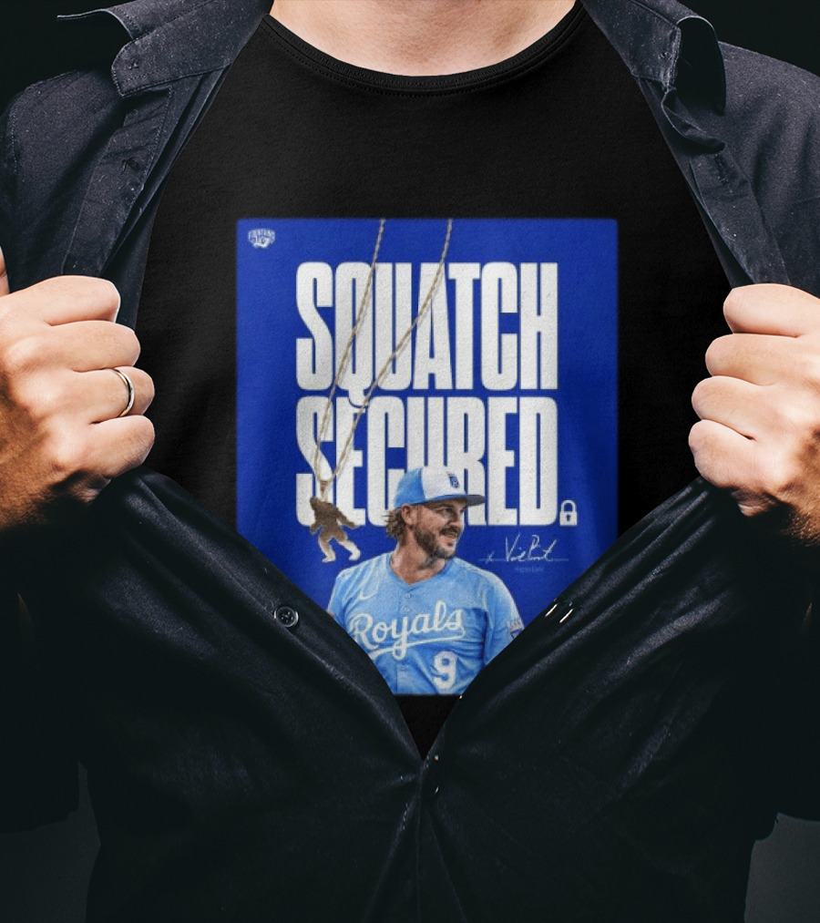 Squatch Secured Vinnie Pasquantino Royals Signature Collection T-Shirt
