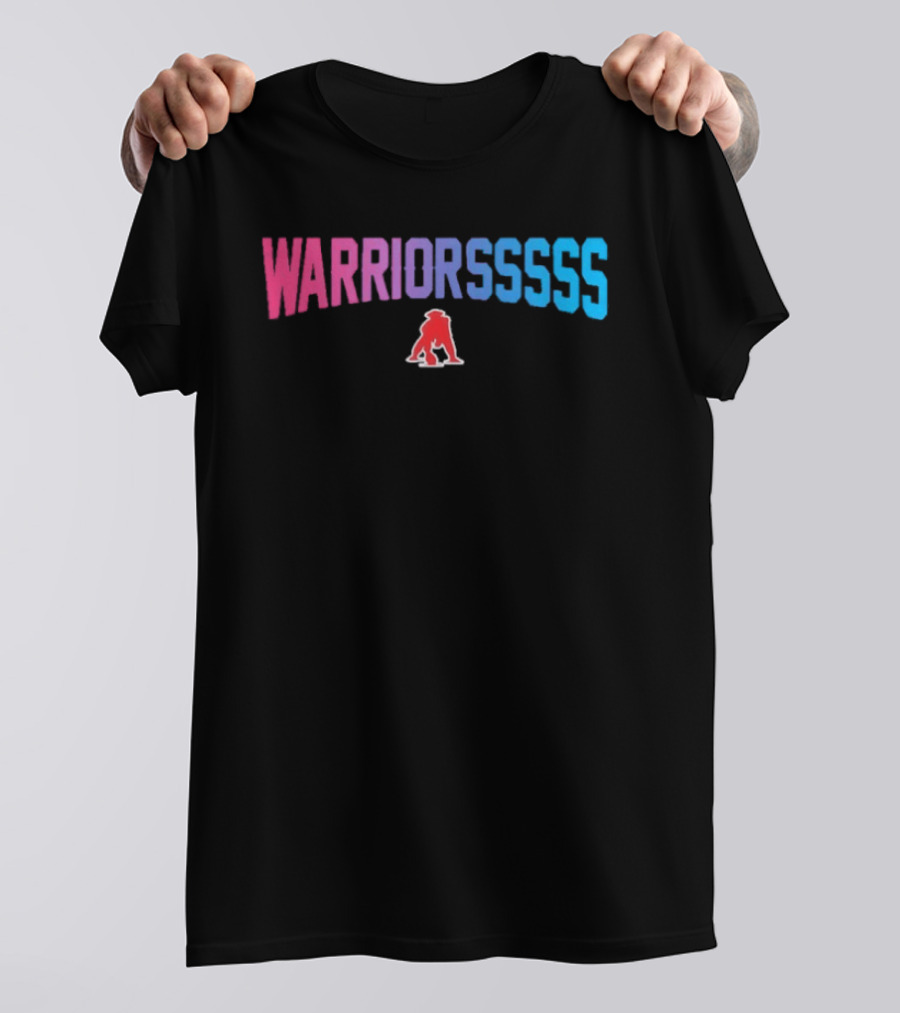 Warriorsssss New England Patriots Bold Rainbow Gradient T-Shirt
