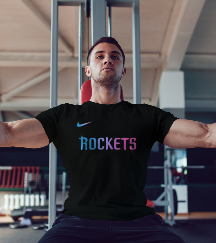 Nike Houston Rockets Cyberpunk T-Shirt