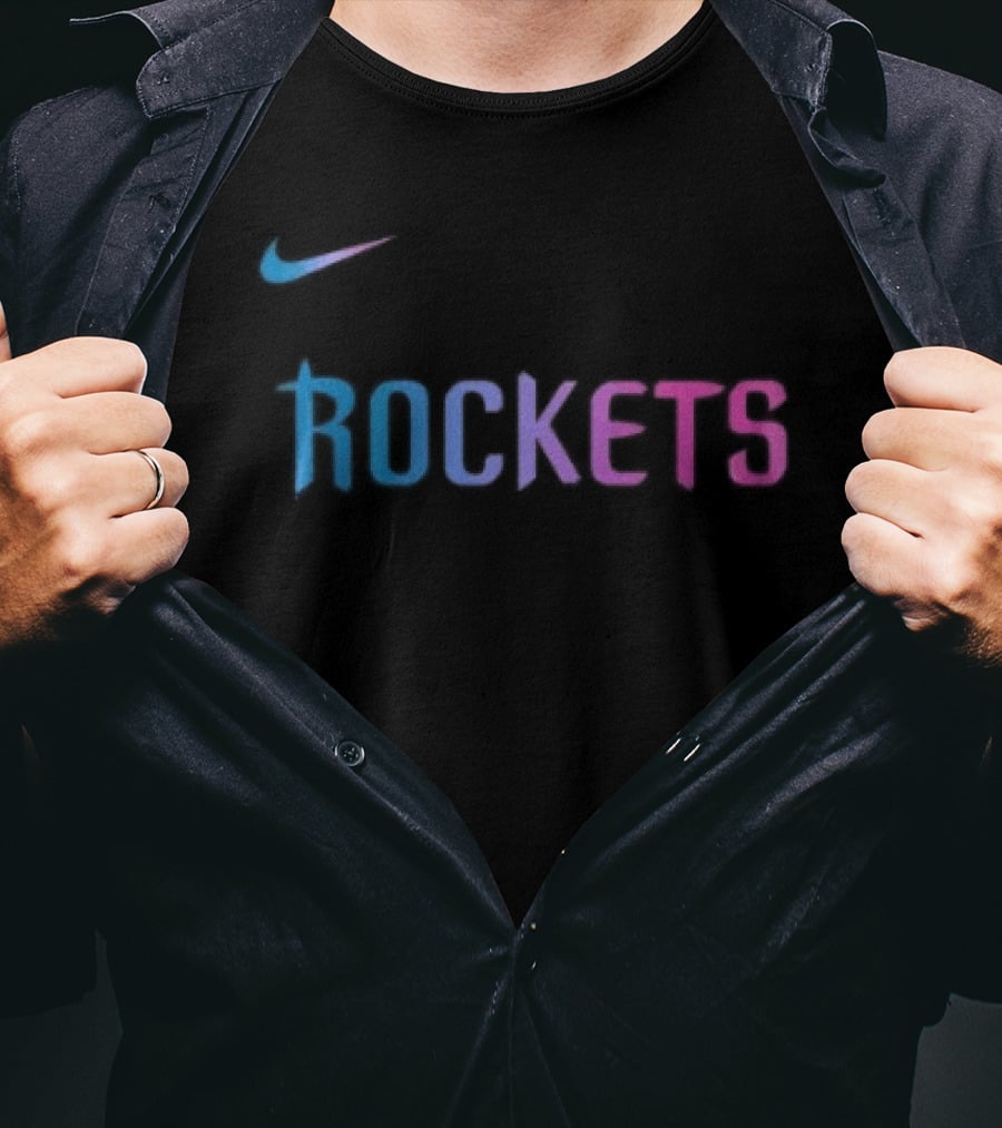 Nike Houston Rockets Cyberpunk T-Shirt