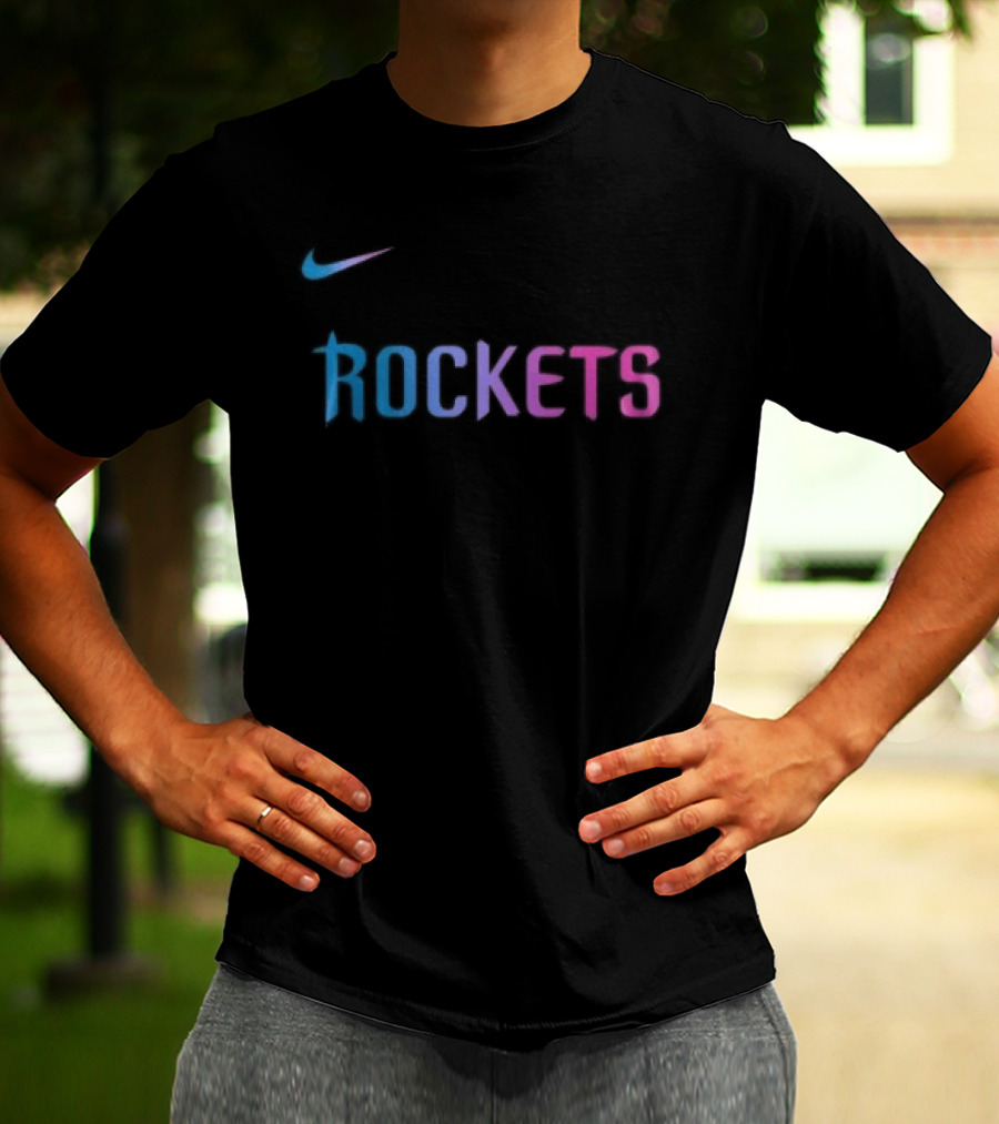 Nike Houston Rockets Cyberpunk T-Shirt
