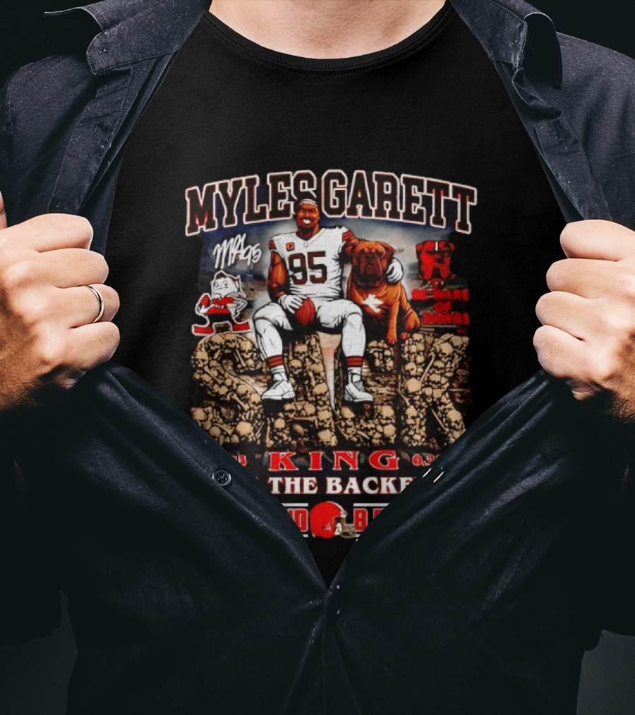 Myles Garrett King Rule The Backfield Cleveland Browns T-Shirt
