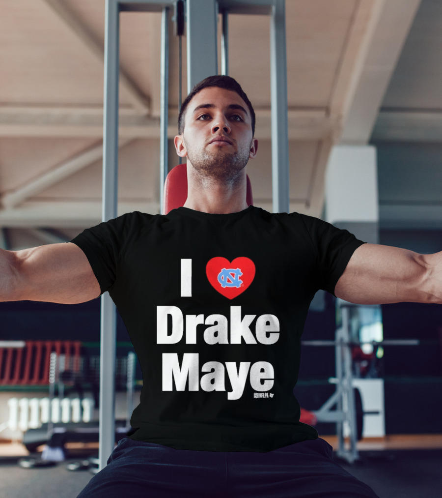 North Carolina Tar Heels I Heart Drake Maye UNC T-Shirt