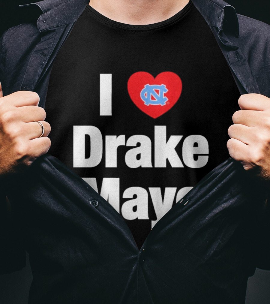 North Carolina Tar Heels I Heart Drake Maye UNC T-Shirt