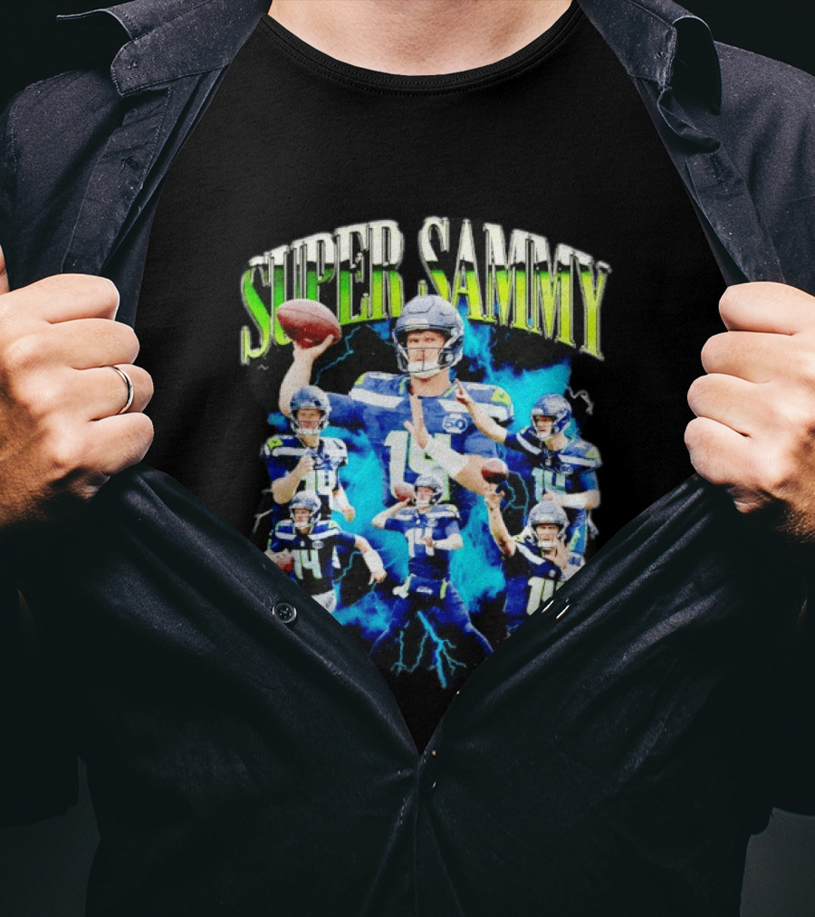 Super Sammy Seattle Seahawks Quarterback Highlights T-Shirt