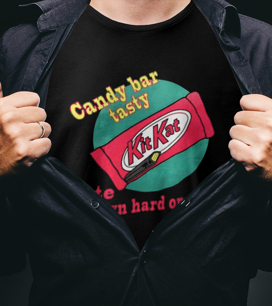 Candy Bar Tasty KitKat Bite Down Hard On One T-Shirt