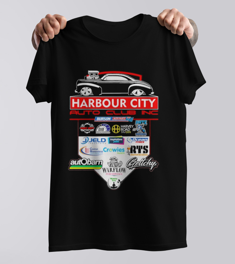 Harbour City Auto Club Burson Central Queensland Crowies Paints Inspirations Paints Wurth Ocean Tyres 2026 T-Shirt