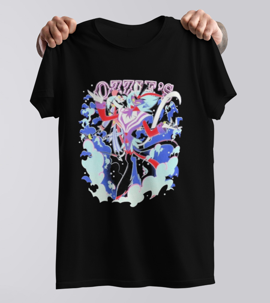 Ozzie's Helluva Boss Fizzarolli Asmodeus Clouds T-Shirt