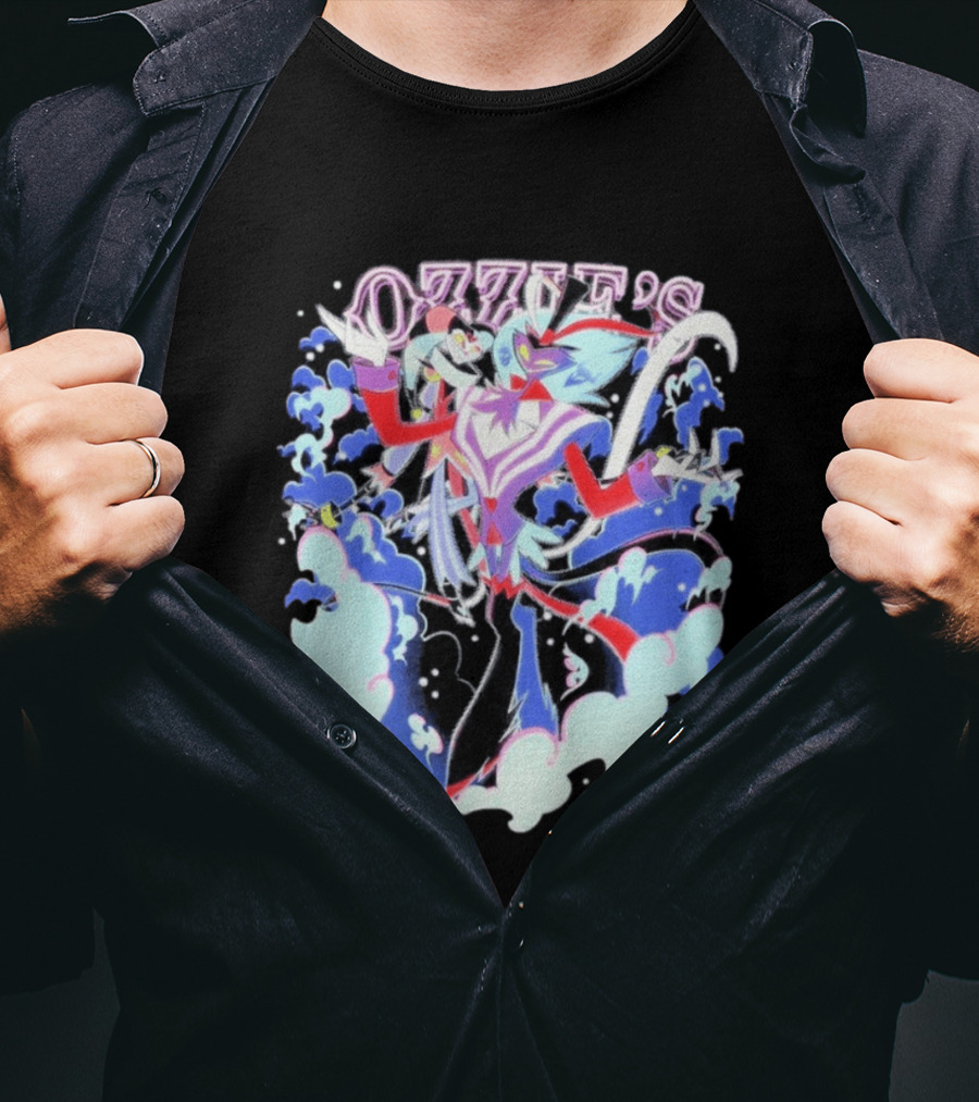 Ozzie's Helluva Boss Fizzarolli Asmodeus Clouds T-Shirt