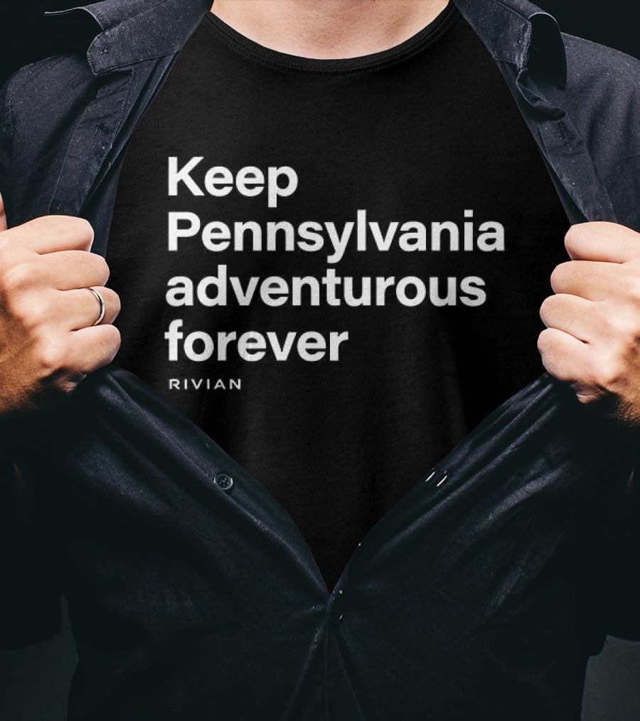 Keep Pennsylvania Adventurous Forever Traveler's Tribute To Nature And Exploration T-Shirt