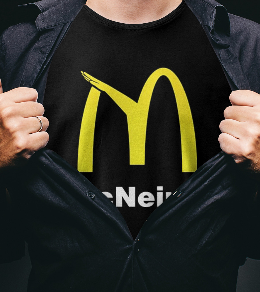 McNein's Parody Fast Food Golden Arches Collaboration T-Shirt