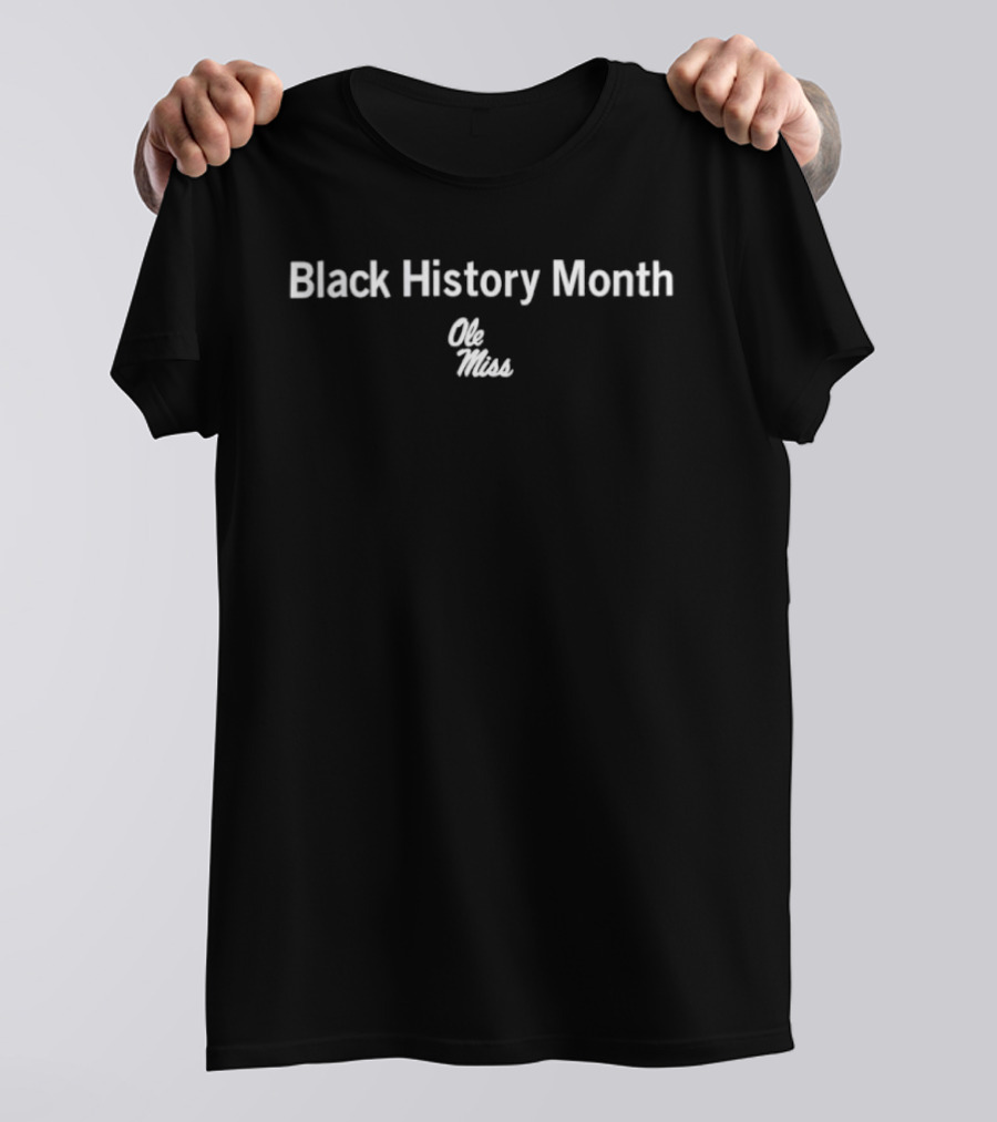 Ole Miss Rebels Football Black History Month Celebration T-Shirt