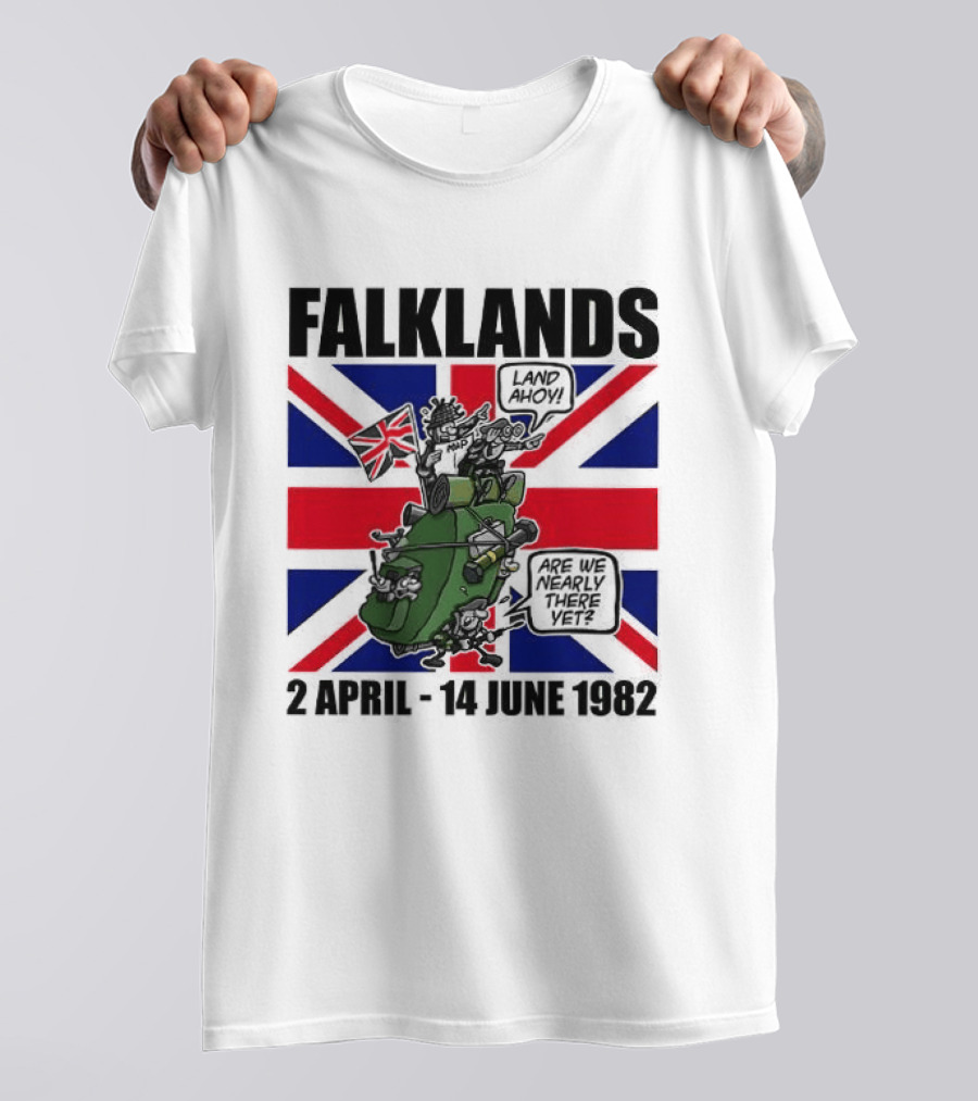 Falklands Tank British Flag 2 April 14 June 1982 T-Shirt