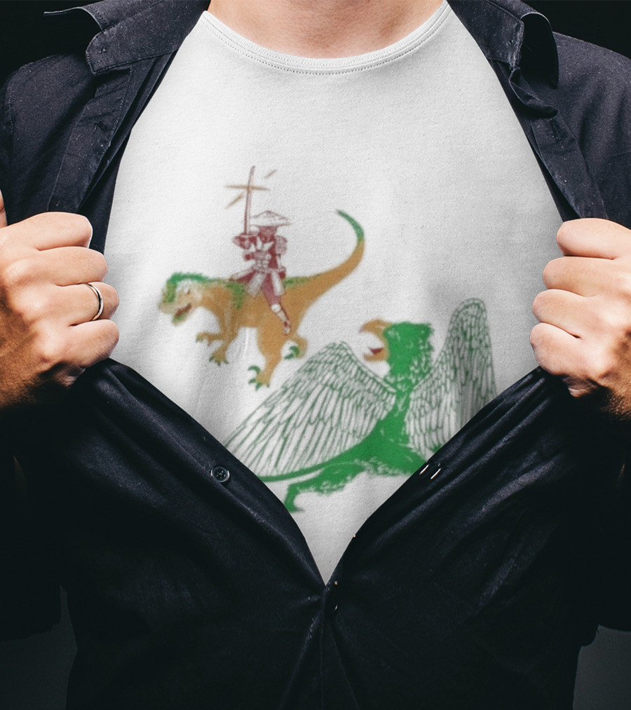 Jack Black Monster Tag Dinosaur And Griffin Fantasy T-Shirt