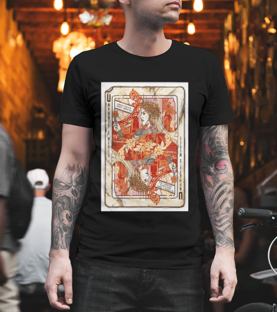 Umphrey's McGee The Andrew J Brady Music Center Cincinnati January 30 Twenty Six Playing Card Art Nouveau T-Shirt