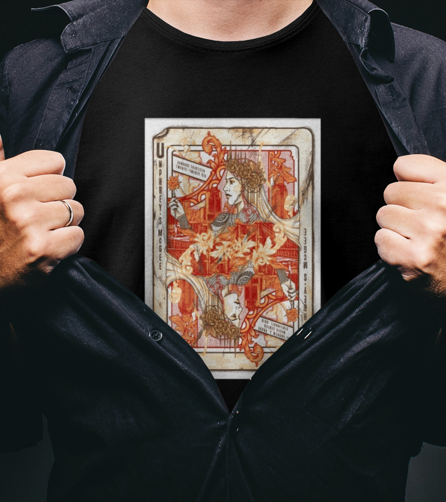 Umphrey's McGee The Andrew J Brady Music Center Cincinnati January 30 Twenty Six Playing Card Art Nouveau T-Shirt