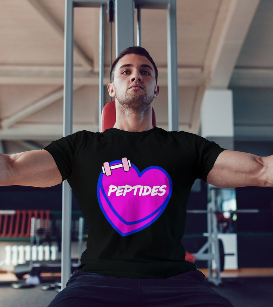 Valentines Day Sweet Hearts Love Peptides Candy Workout T-Shirt