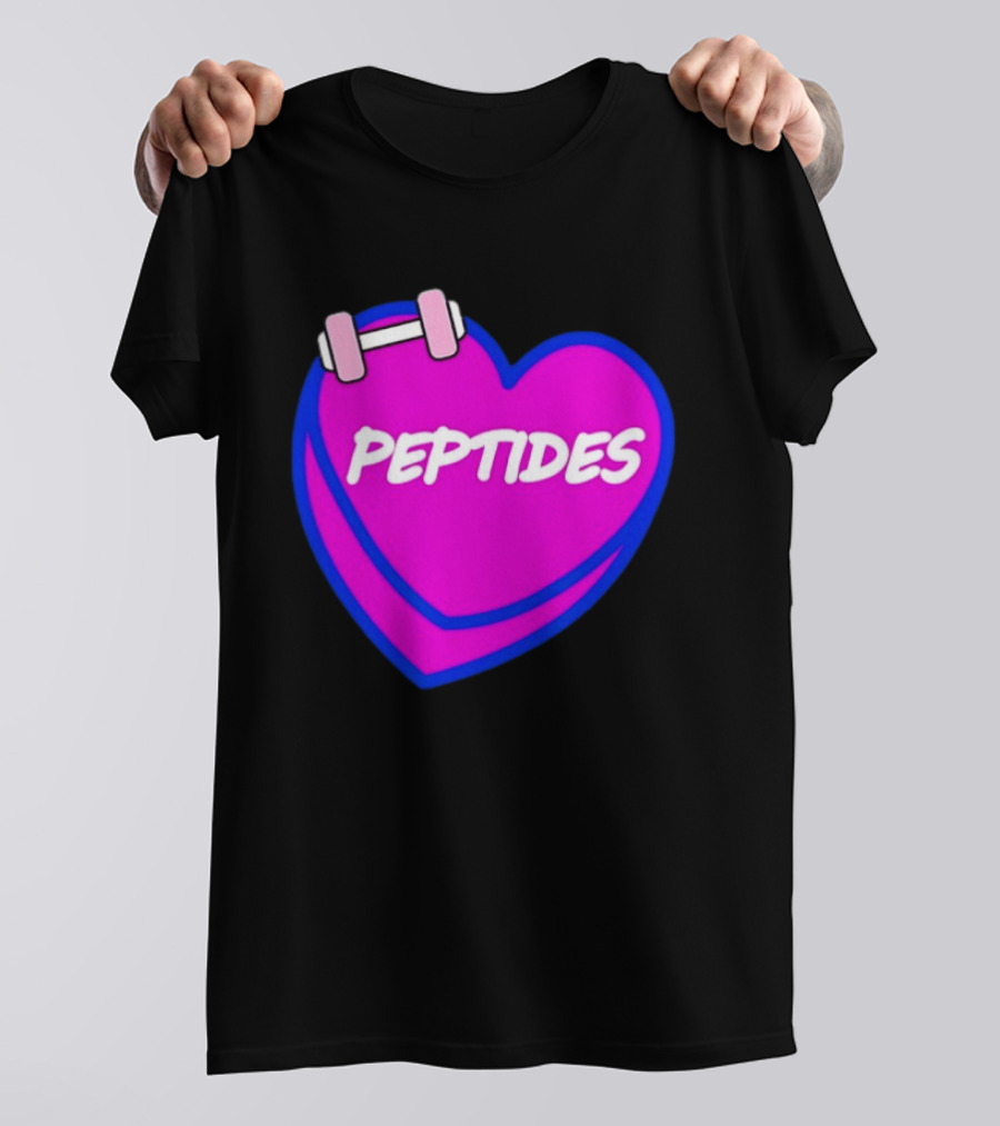 Valentines Day Sweet Hearts Love Peptides Candy Workout T-Shirt