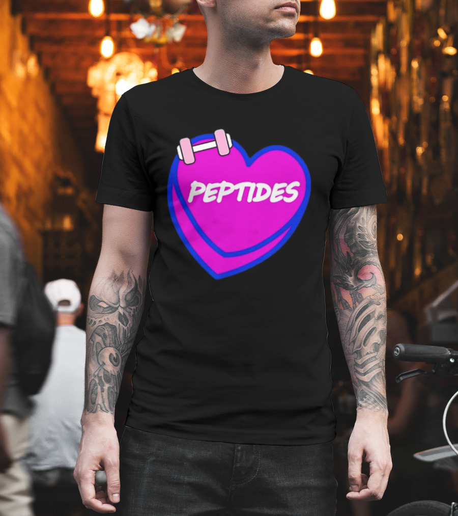 Valentines Day Sweet Hearts Love Peptides Candy Workout T-Shirt