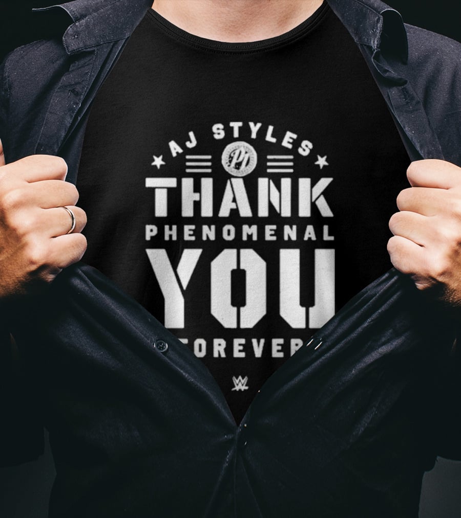 AJ Styles Thank You Phenomenal You Forever WWE T-Shirt