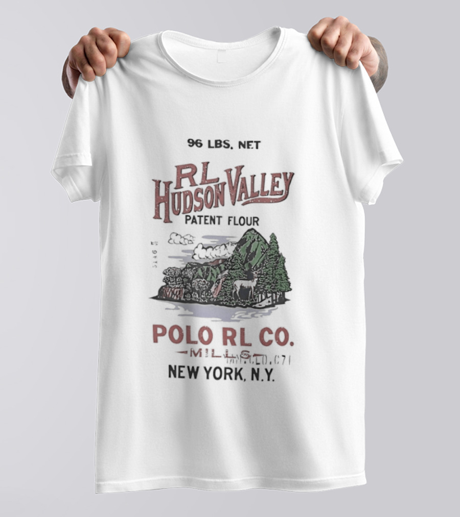 RL Hudson Valley Patent Flour Polo RL Co New York NY 50 LBS Net T-Shirt