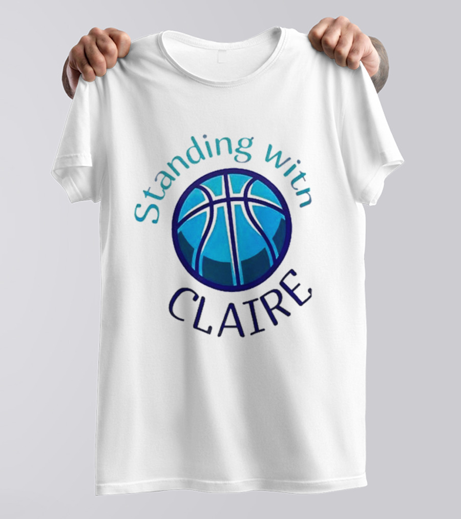 Standing With Claire Basketball Support T-Shirt