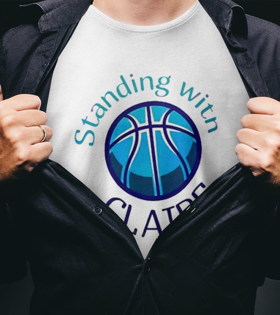 Standing With Claire Basketball Support T-Shirt