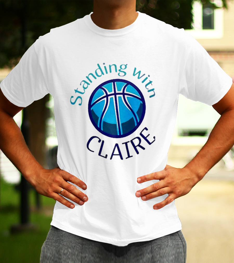 Standing With Claire Basketball Support T-Shirt