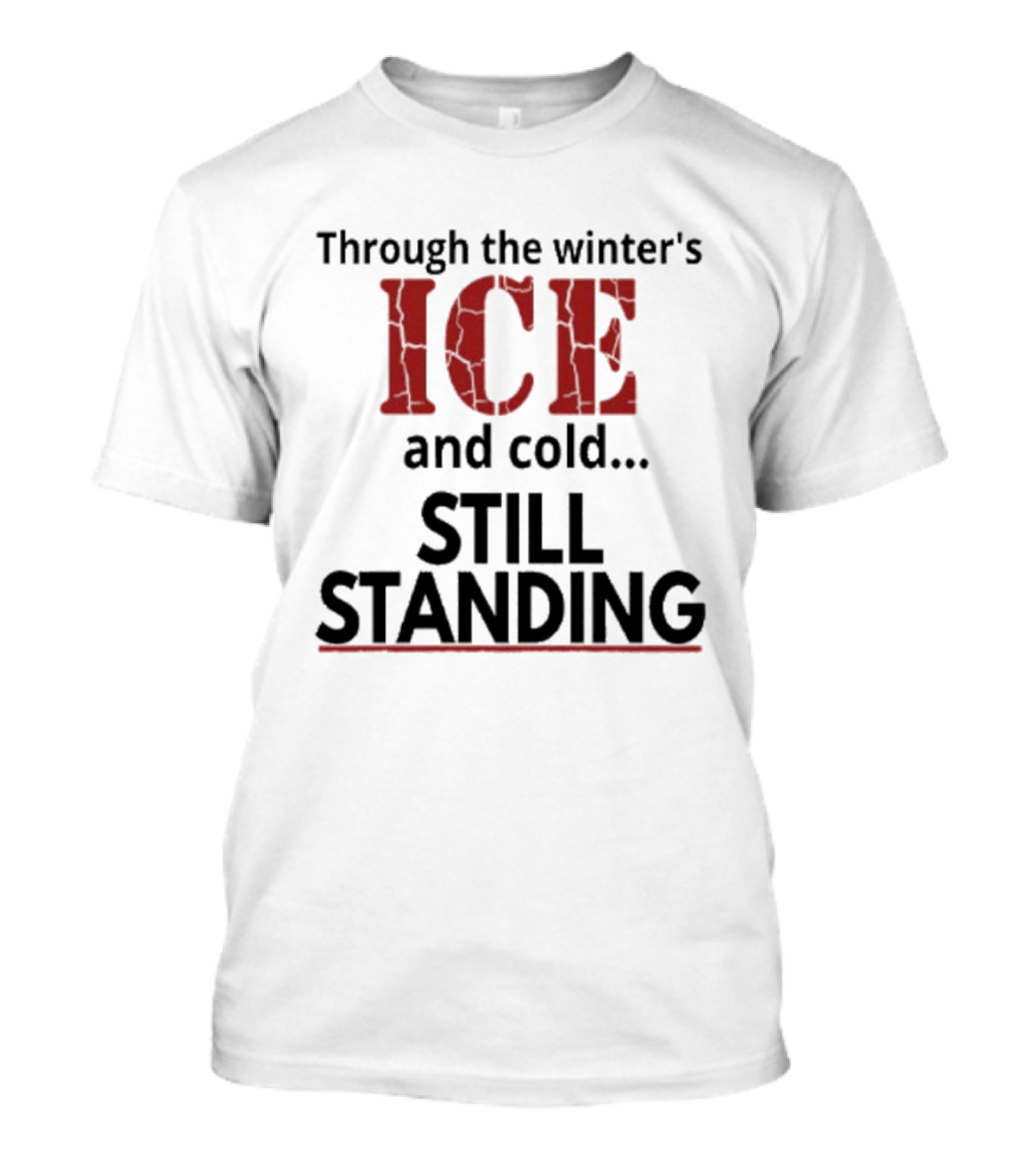 Through The Winter's ICE And Cold Still Standing Streets Of Minneapolis T-Shirt