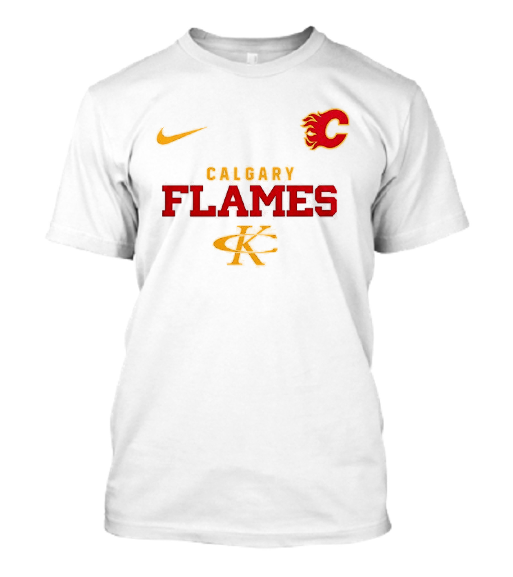 Calgary Flames Kenny Chesney No Shoes Nation Tour Nike Collaboration T-Shirt