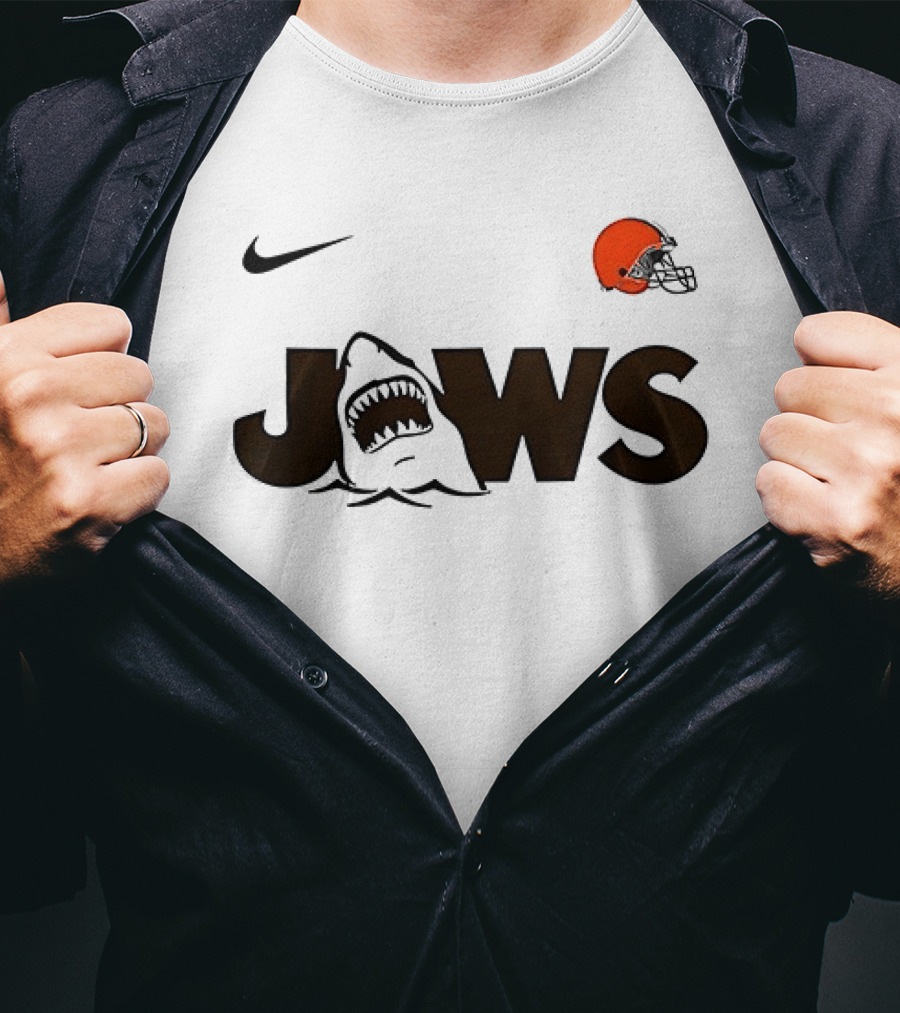 Nike Cleveland Browns Jaws 50th Anniversary Collection T-Shirt
