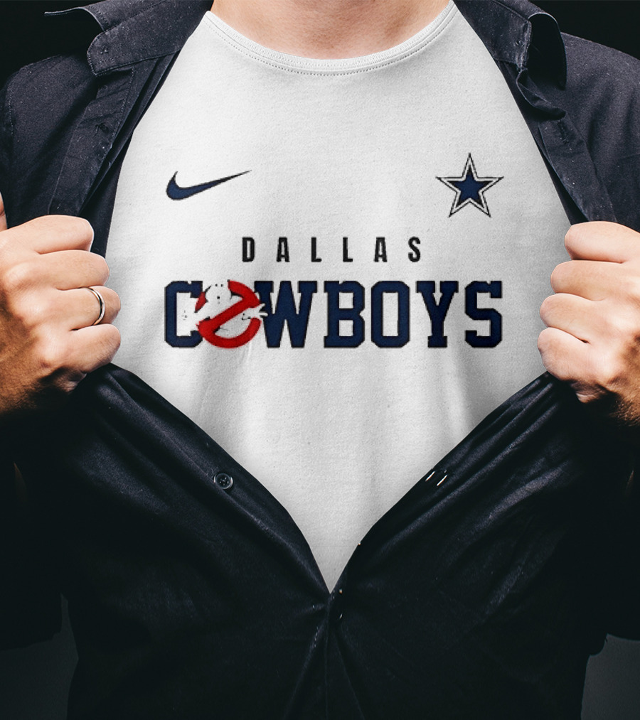 Nike Dallas Cowboys Ghostbusters Collaboration Who Ya Gonna Call T-Shirt