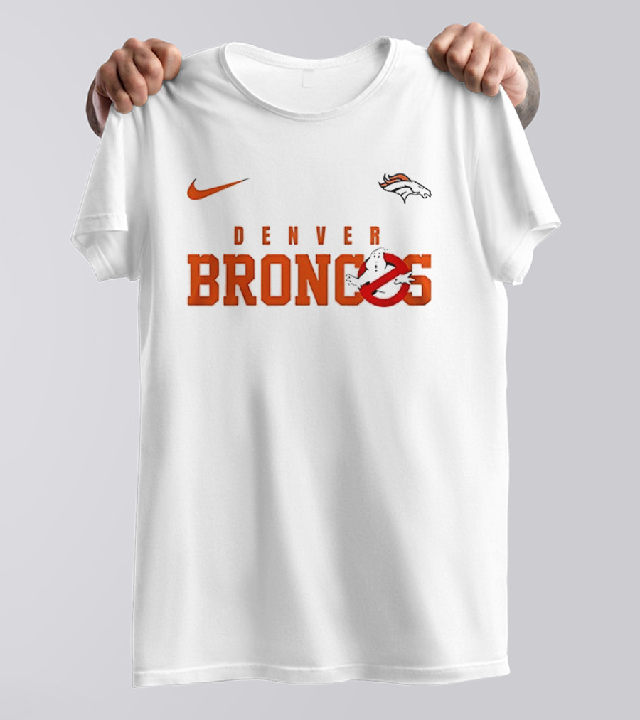 Nike Denver Broncos Ghostbusters Crossover Who Ya Gonna Call T-Shirt