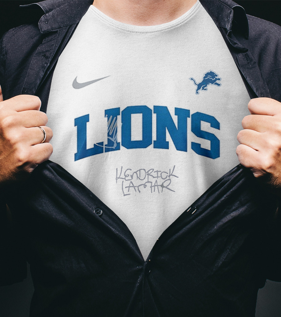 Nike Detroit Lions Kendrick Lamar King Kunta Collaboration T-Shirt