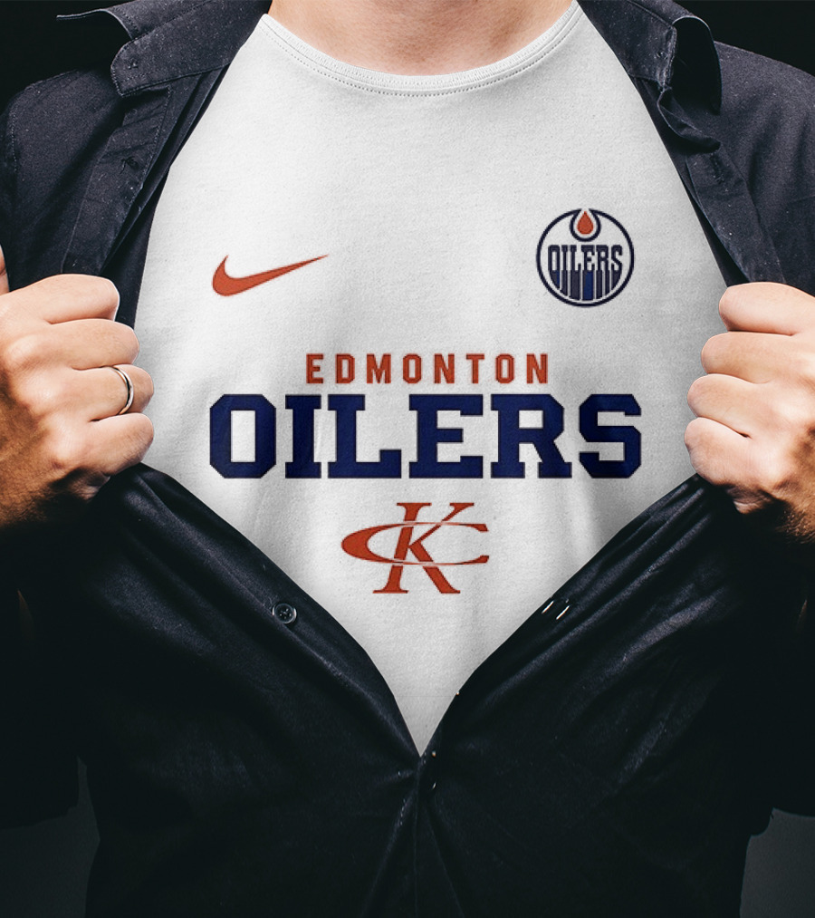 Edmonton Oilers Kenny Chesney No Shoes Nation Tour Nike Collaboration T-Shirt