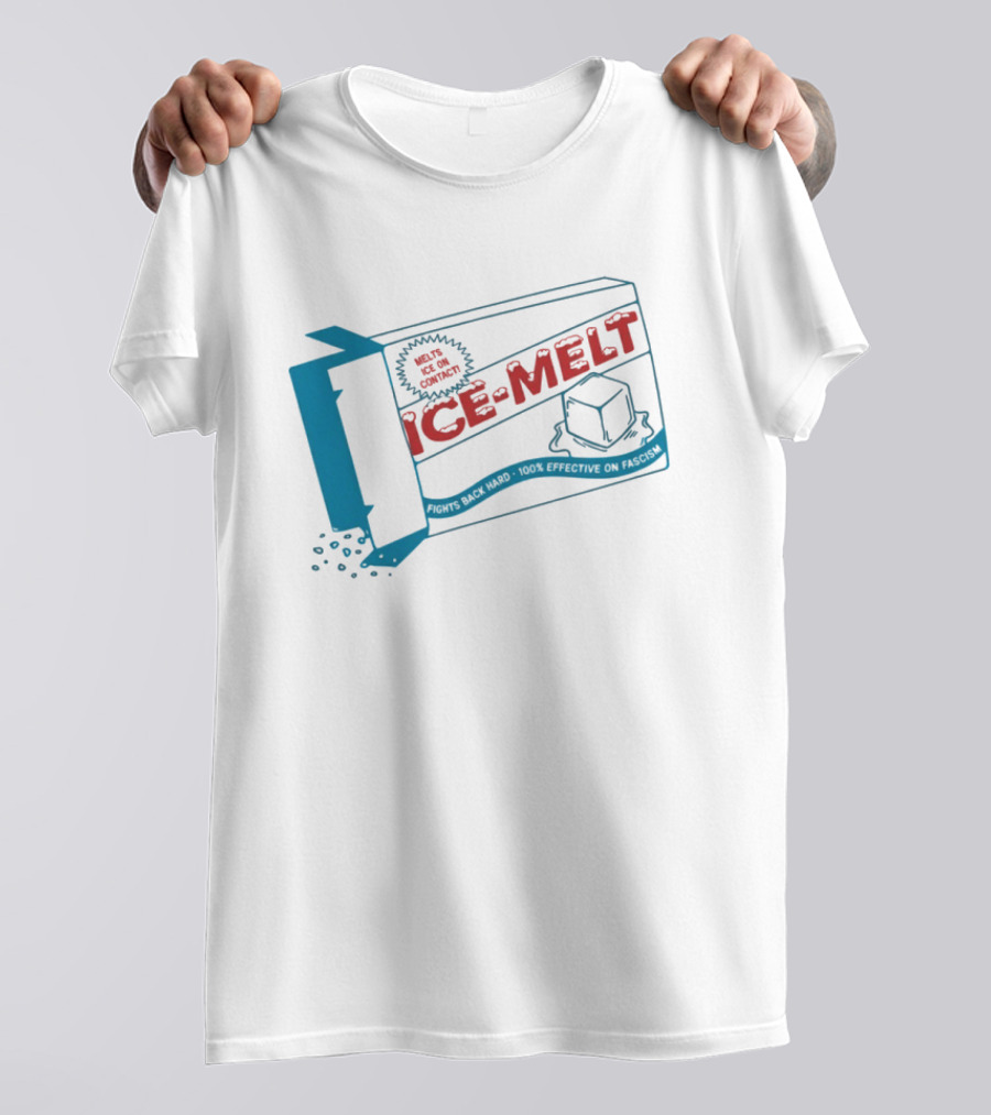 Ice Melt Salt Box Ice Cubes Winter Snow Solution T-Shirt