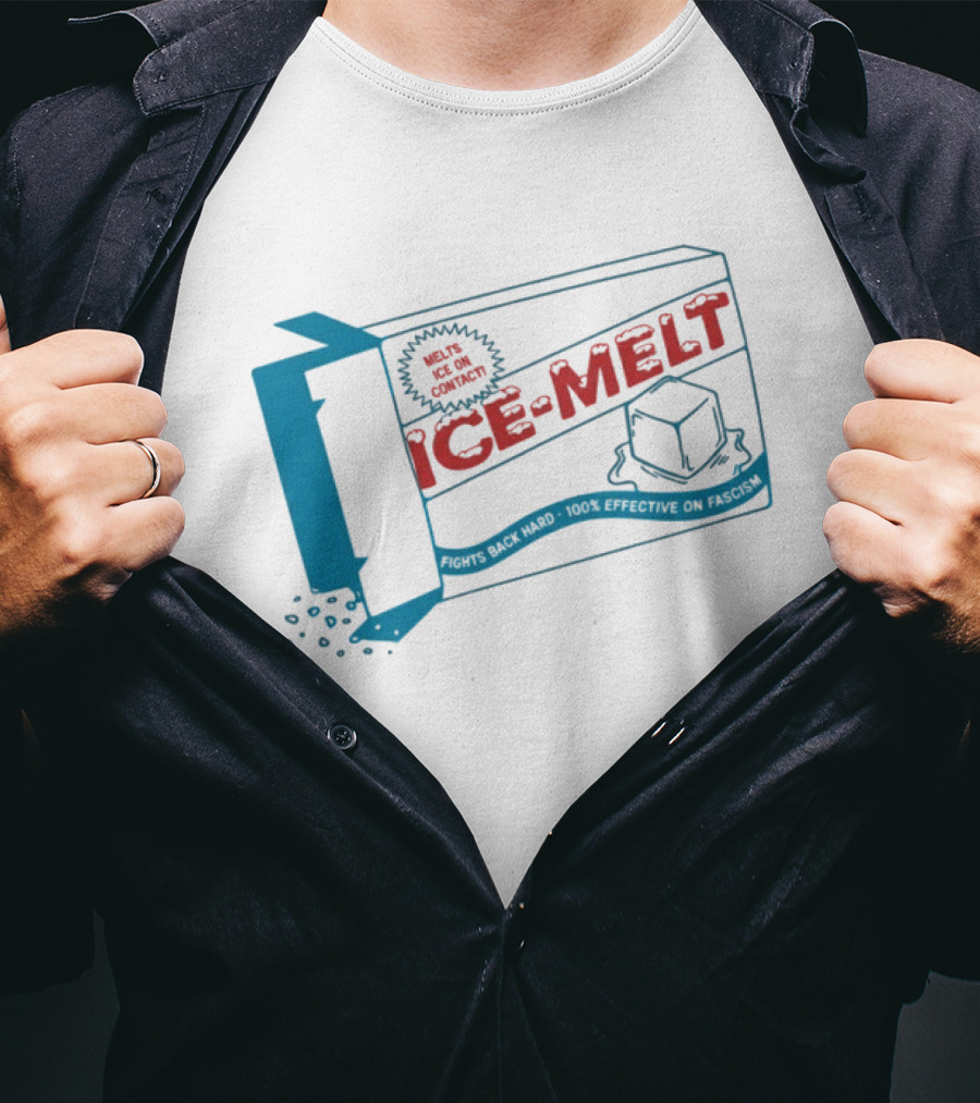 Ice Melt Salt Box Ice Cubes Winter Snow Solution T-Shirt