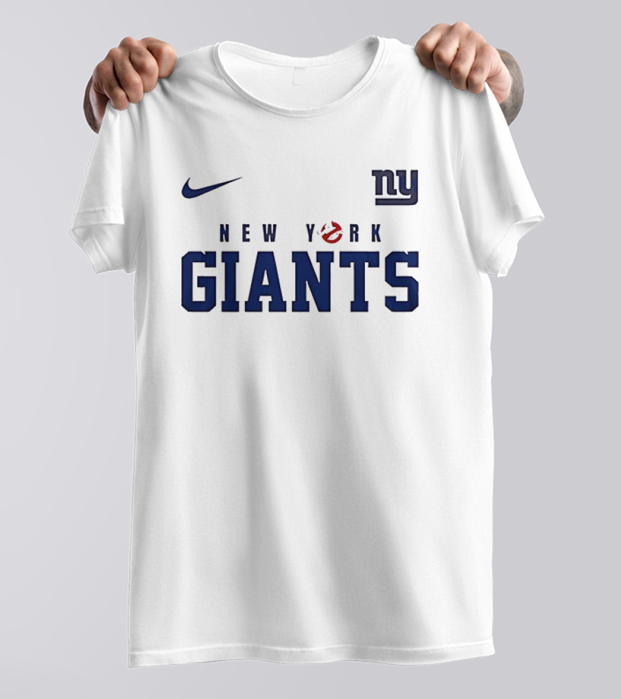 New York Giants Ghostbusters Collaboration Who Ya Gonna Call Nike NFL T-Shirt
