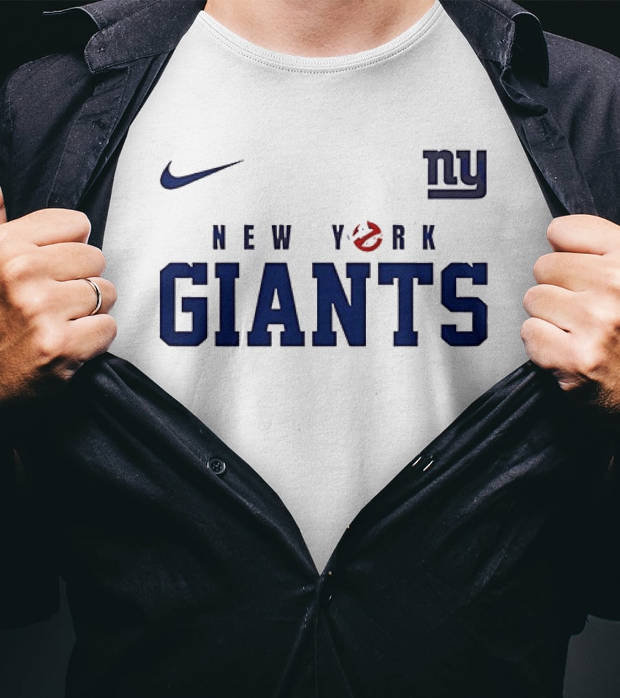 New York Giants Ghostbusters Collaboration Who Ya Gonna Call Nike NFL T-Shirt