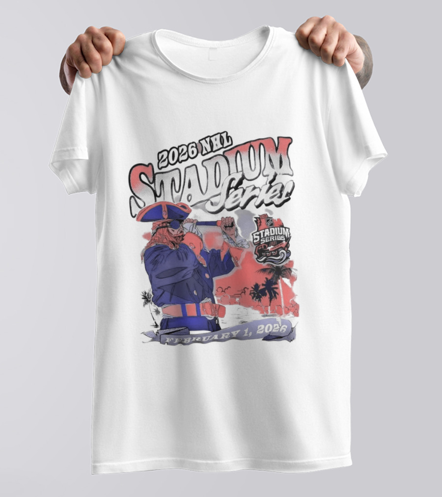 Tampa Bay Buccaneers Stadium Series 2026 Feb 1 Pirate Captain T-Shirt