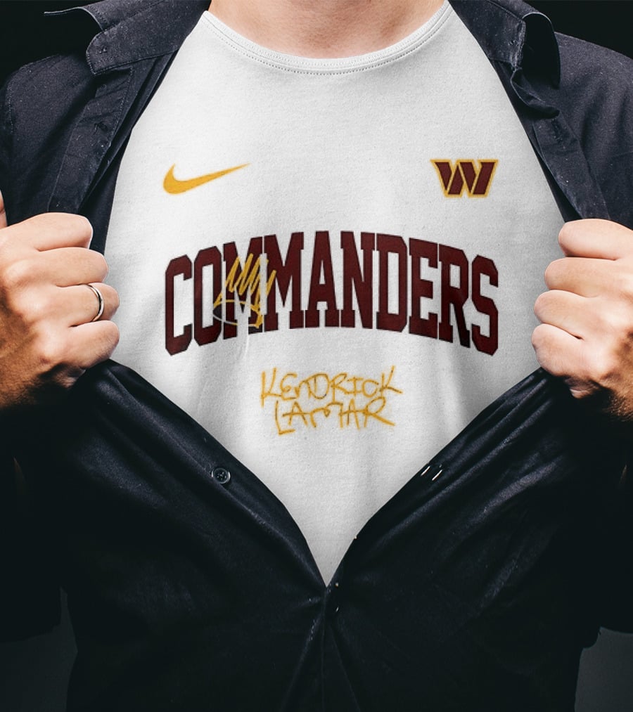 Washington Commanders Nike W Logo King Kunta Kendrick Lamar Collaboration T-Shirt