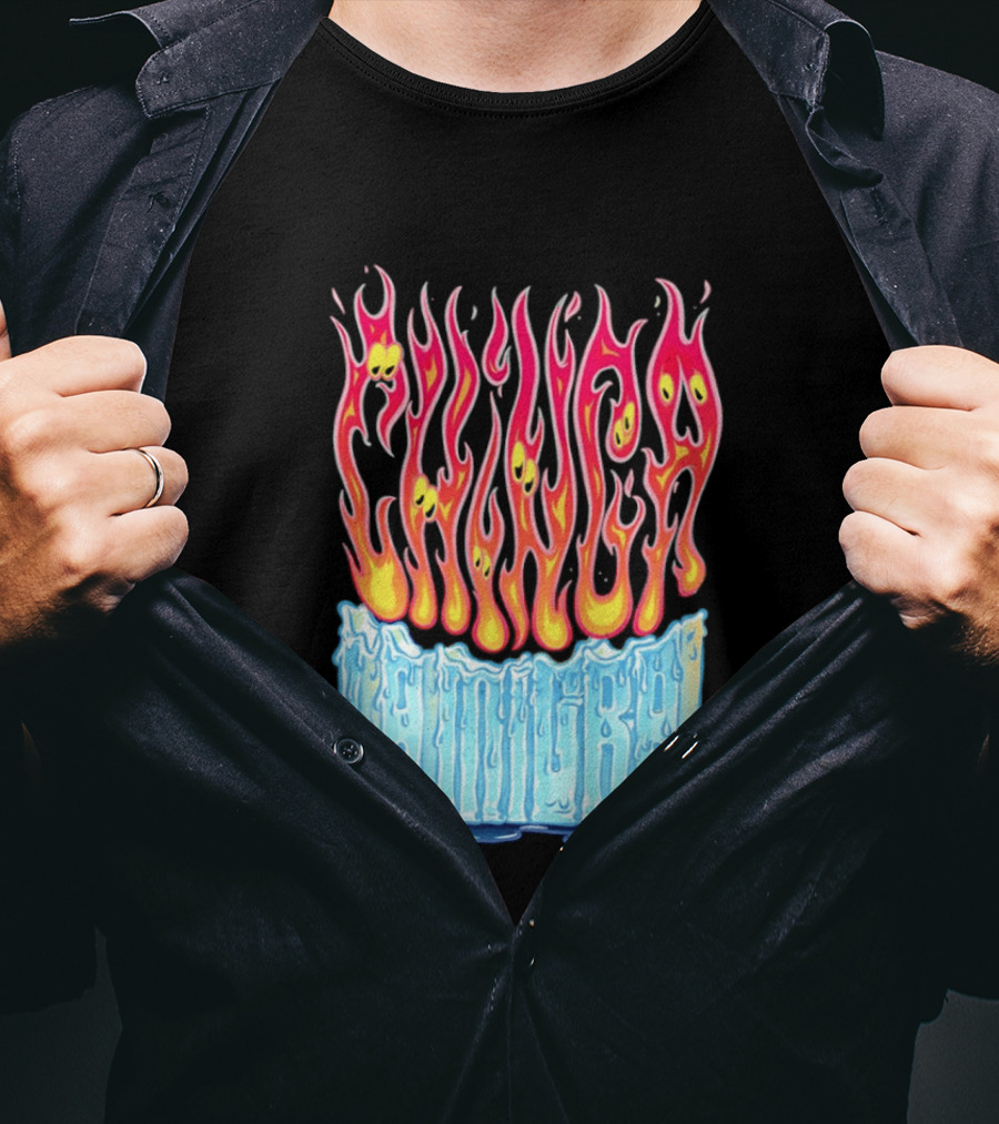 Chili Chimichanga Ice Fire Fusion Melting Pantera T-Shirt