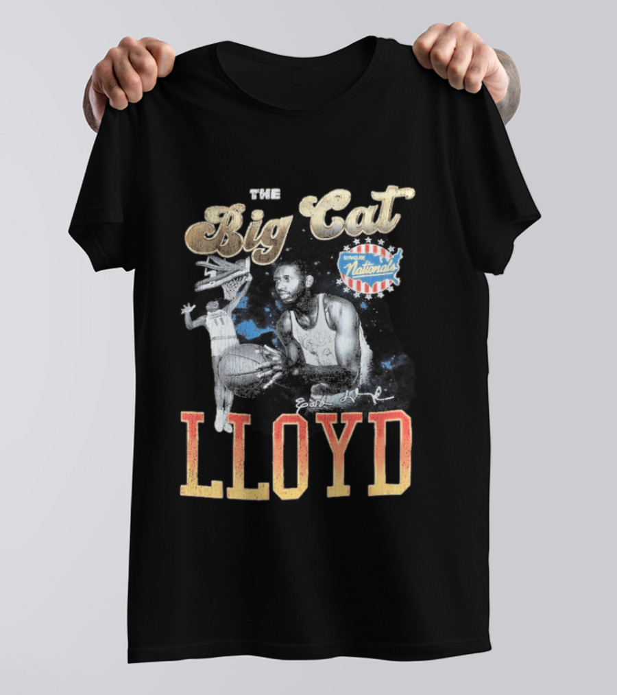 Earl Lloyd The Big Cat Syracuse Nationals Pioneers Player 75th Anniversary T-Shirt