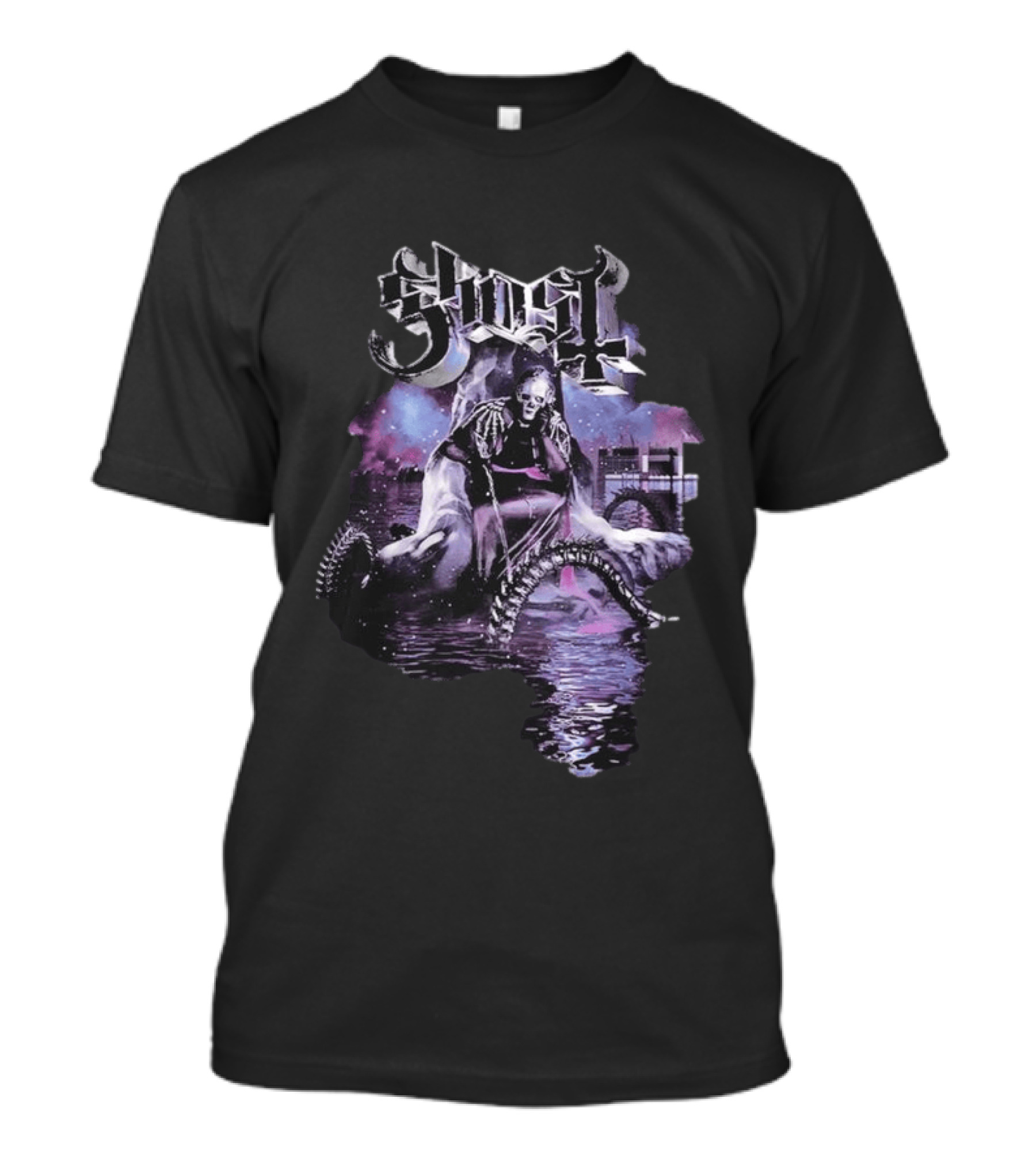 Ghost Montreal 2026 Skeleton Water Reflections Event New T-Shirt