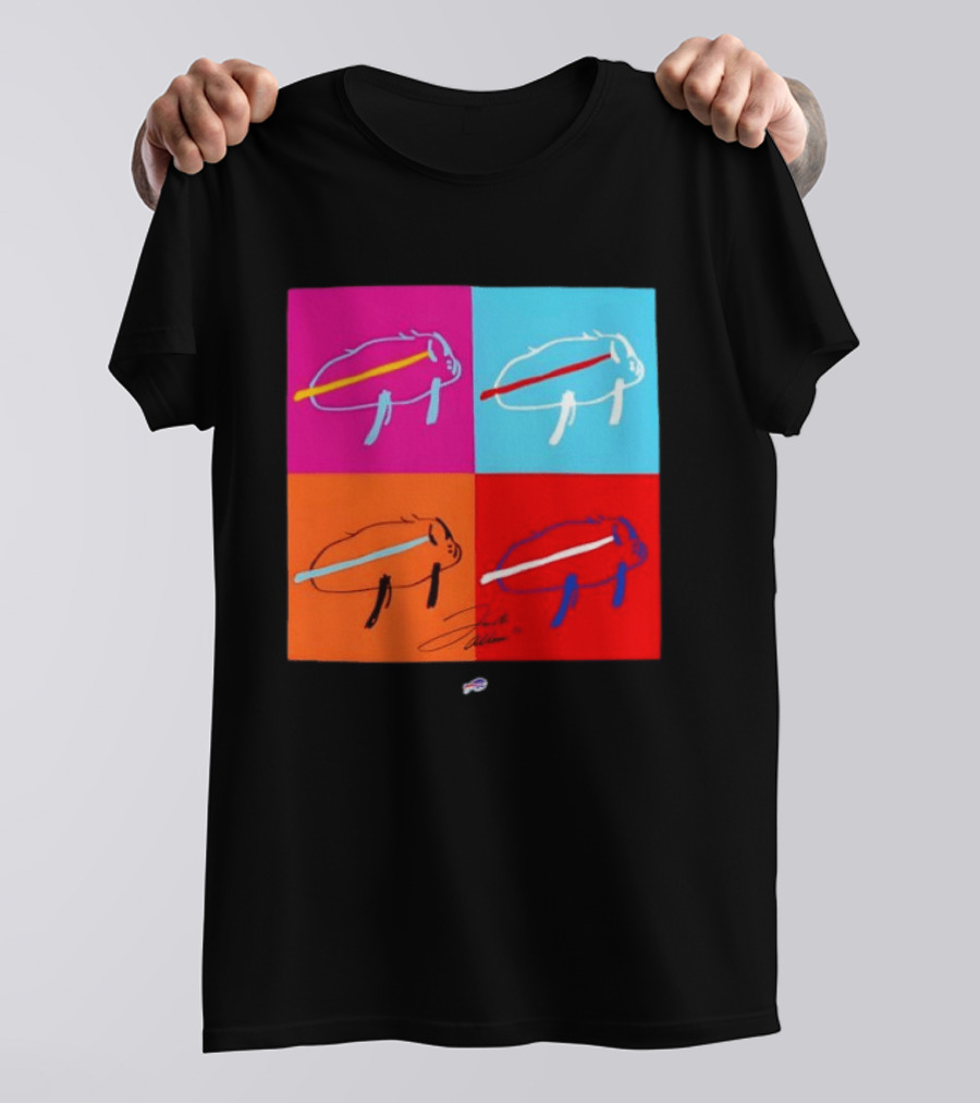 New Era Buffalo Bills Multi Color Billustration Pop T-Shirt