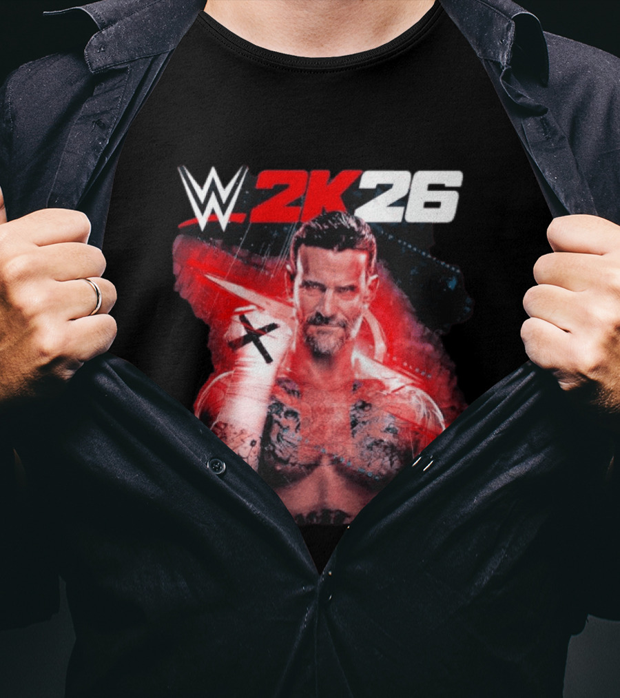 WWE 2K26 CM Punk Best In The World Cover Star Edition T-Shirt