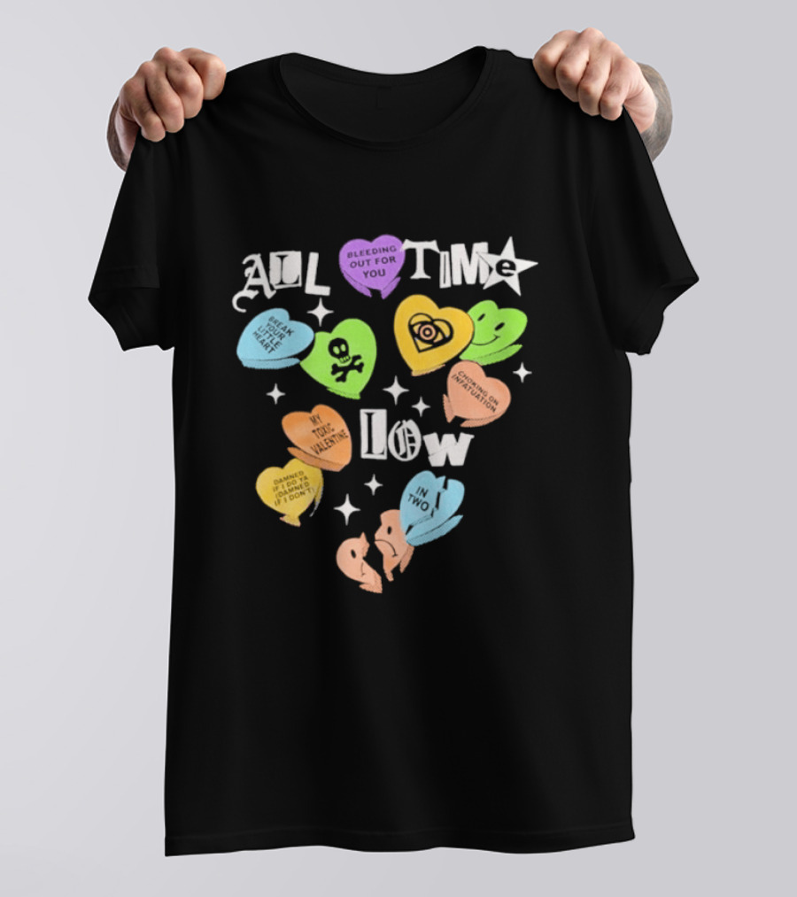 All Time Low Valentine's 2026 Candy Hearts T-Shirt