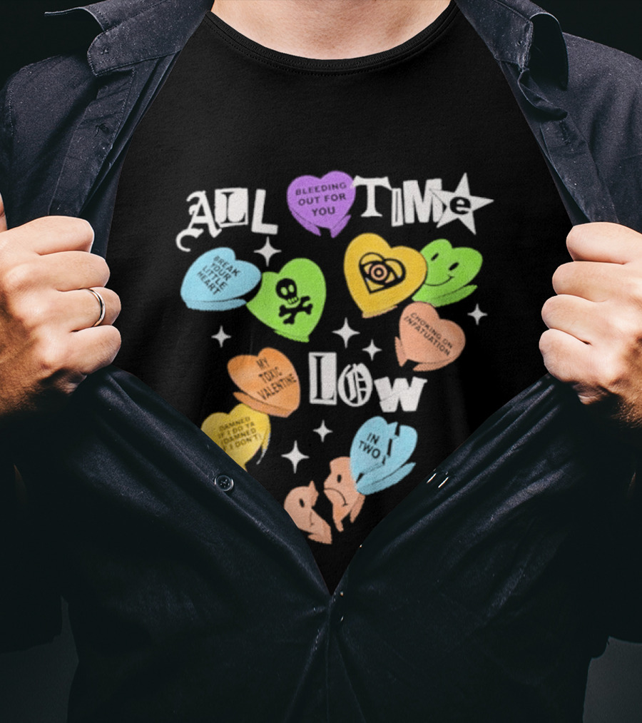 All Time Low Valentine's 2026 Candy Hearts T-Shirt