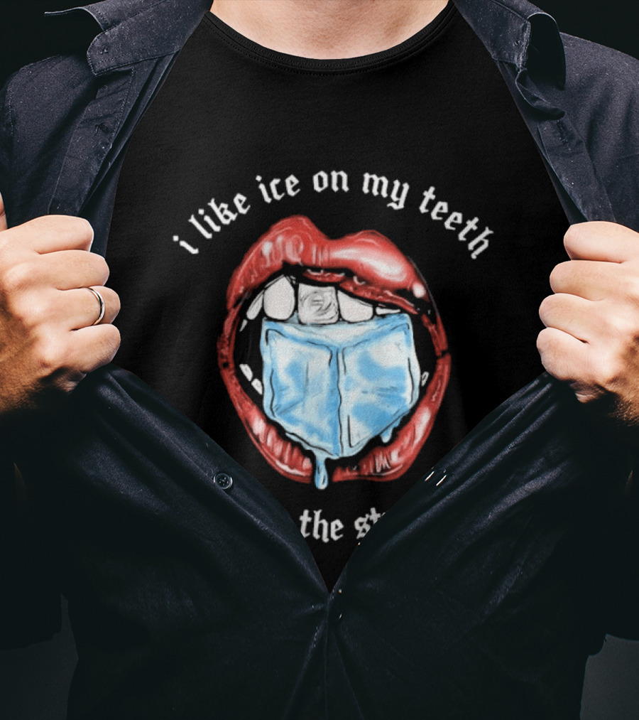 I Like Ice On My Teeth Not In The Streets Red Lips Ice Cube T-Shirt